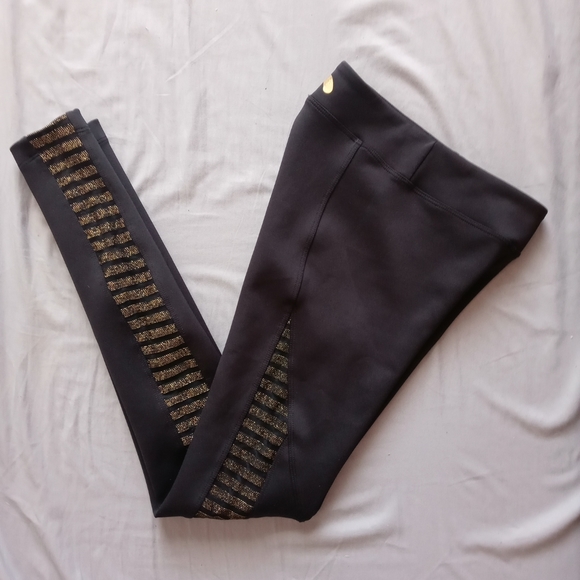 Koral X Small Black Leggings with Gold Detail - Picture 11 of 11
